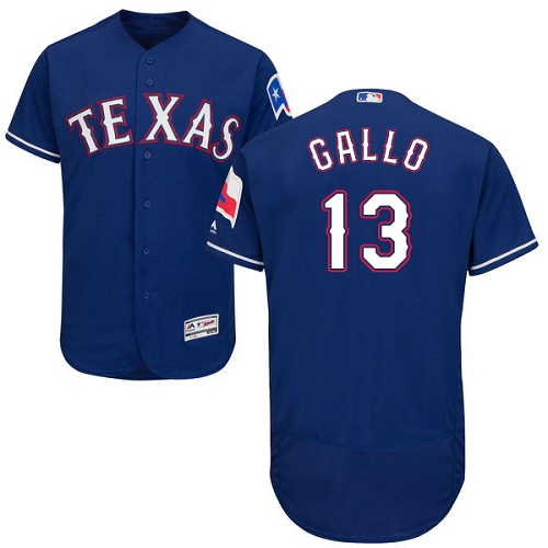 Rangers #13 Joey Gallo Blue Flexbase Authentic Collection Stitched MLB Jersey